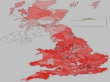 UK General Election Results - Labour percentages increase