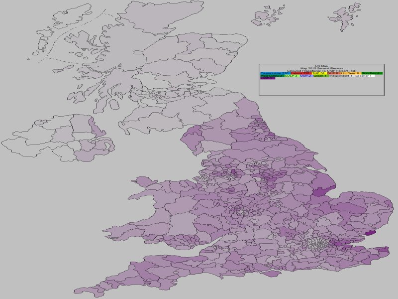 May 2015 General Election Result - UKIP Percentages