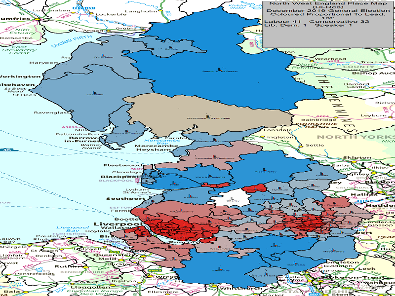 December 2019 General Election Result - NW England