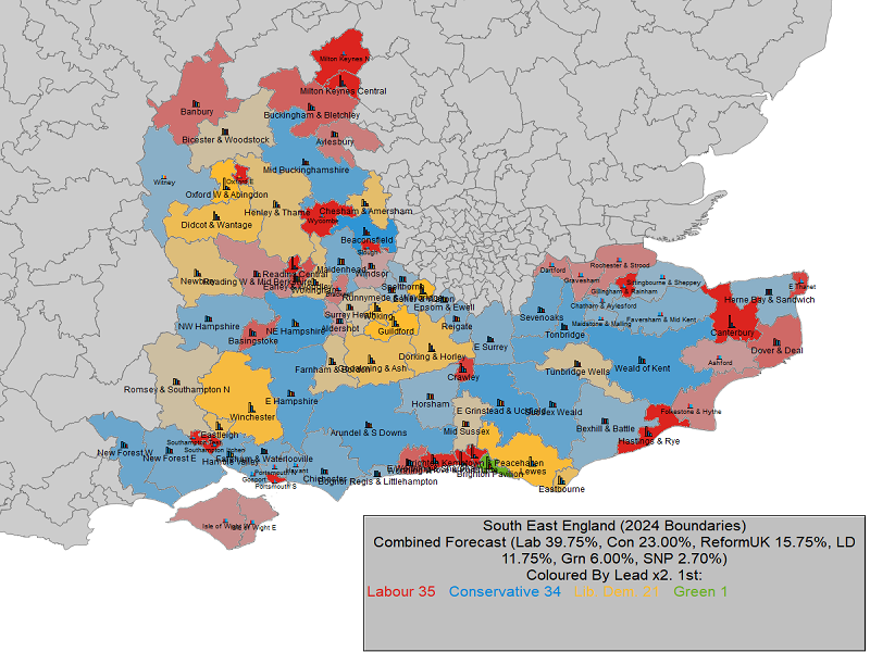UK General Election Forecast for South East England