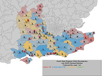 UK General Election Results for South East England