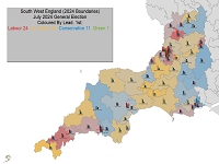 UK General Election Results for South West England